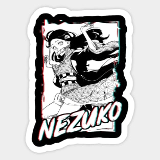 Nezuko Manga Sticker